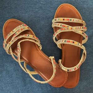 Jellypop Colorful Beaded Sandals